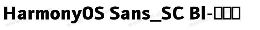 Harmony0S Sans_SC Bl字体转换